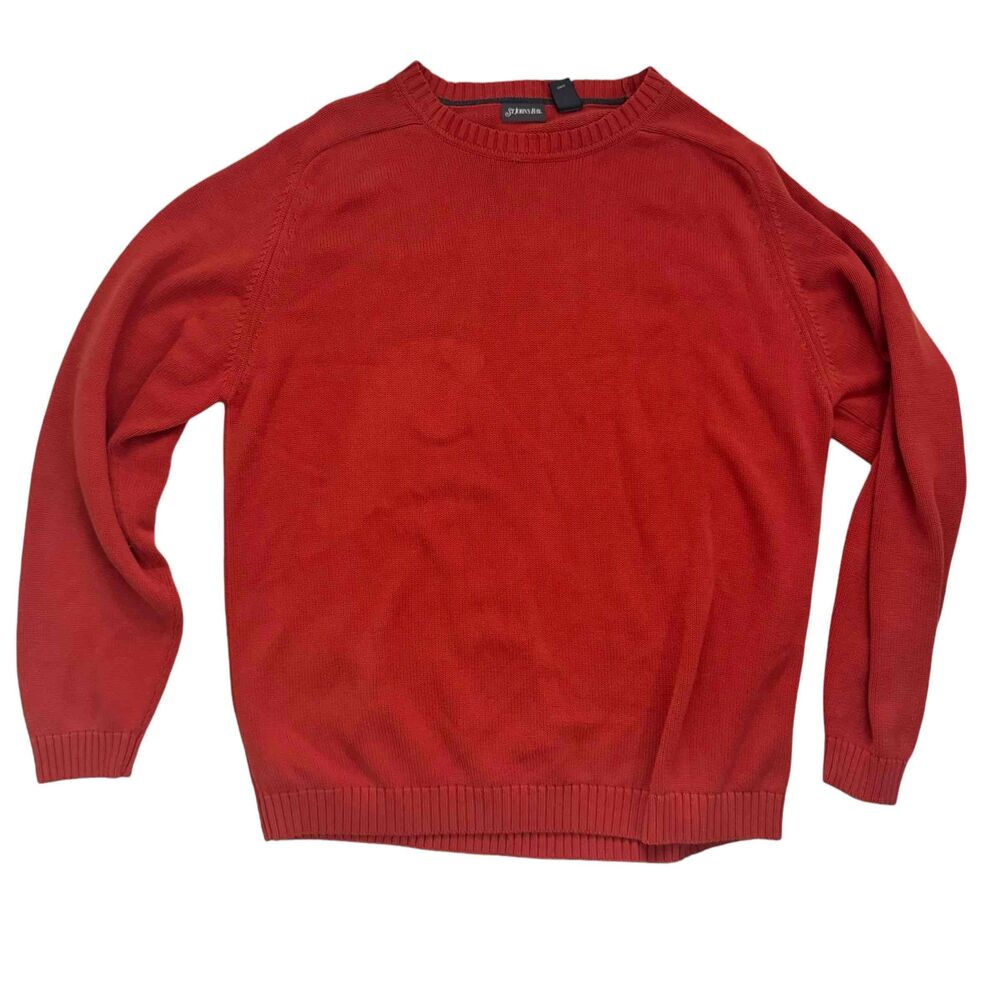 Saint Johns Bay Burnt Rust Orange Oversized Pullover Fall Sweater Earthy Boho XL - Picture 14 of 16